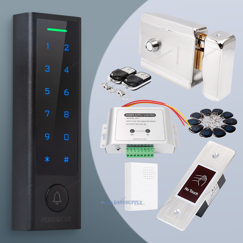 HOMSECUR APP WIFI Password Access Control Set Surface Mount Drop Bolt Lock