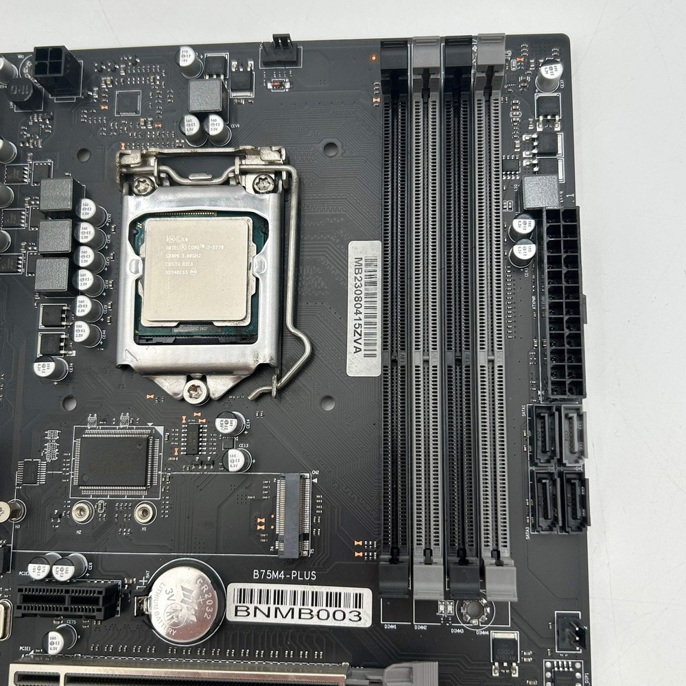 Intel Core i7-3770 / B75M4-PLUS Computer Motherboard & CPU Processor Bundle