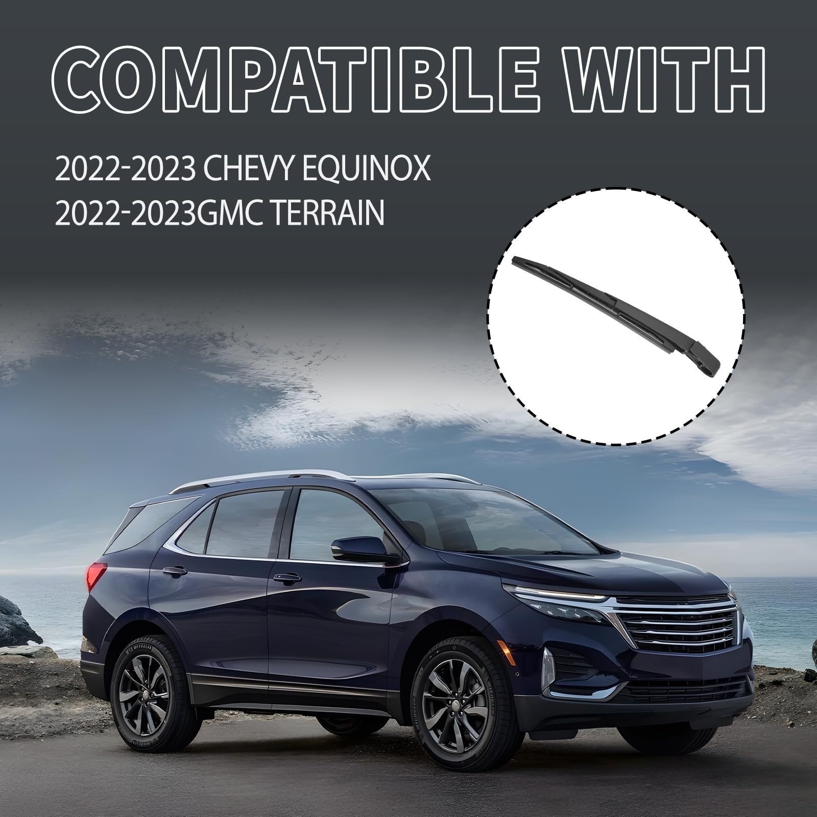 85118764 Rear Window Wiper Blade with Arm - Fits for 2022-2023 Chevy Equinox/...