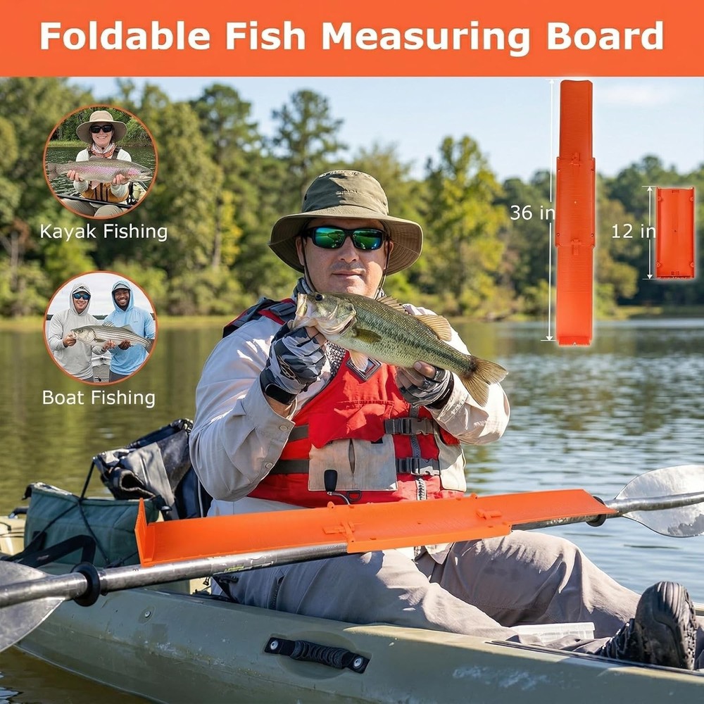 Foldable Fish Measuring Board Floating Ruler