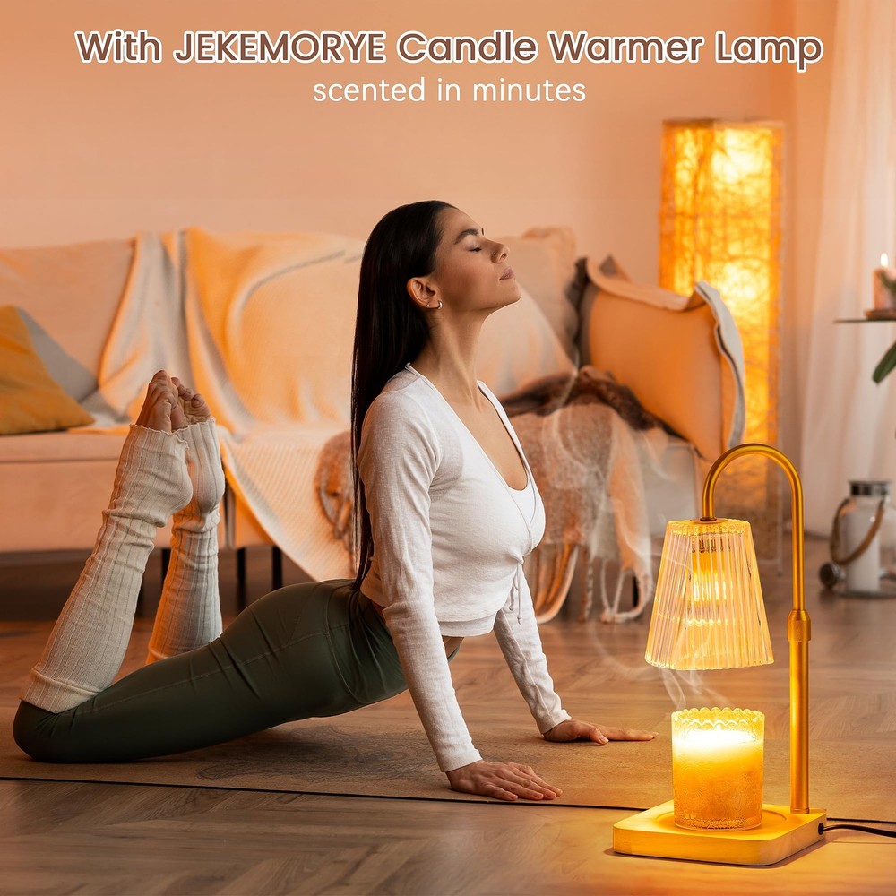 Candle Warmer Lamp Timer Adjustable - Height Wax Melt Light Warming Dimmable ...