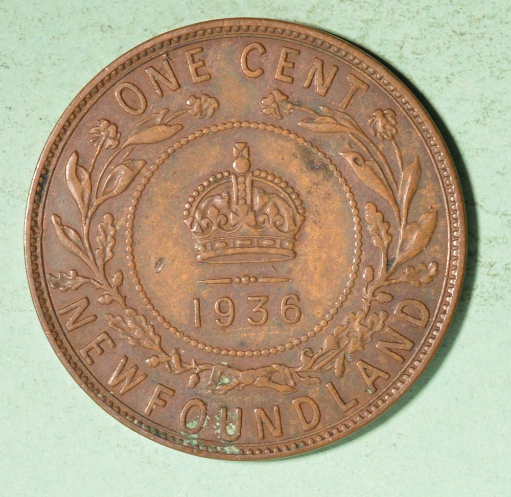 1936 - Newfoundland Large Cent - INV#D169