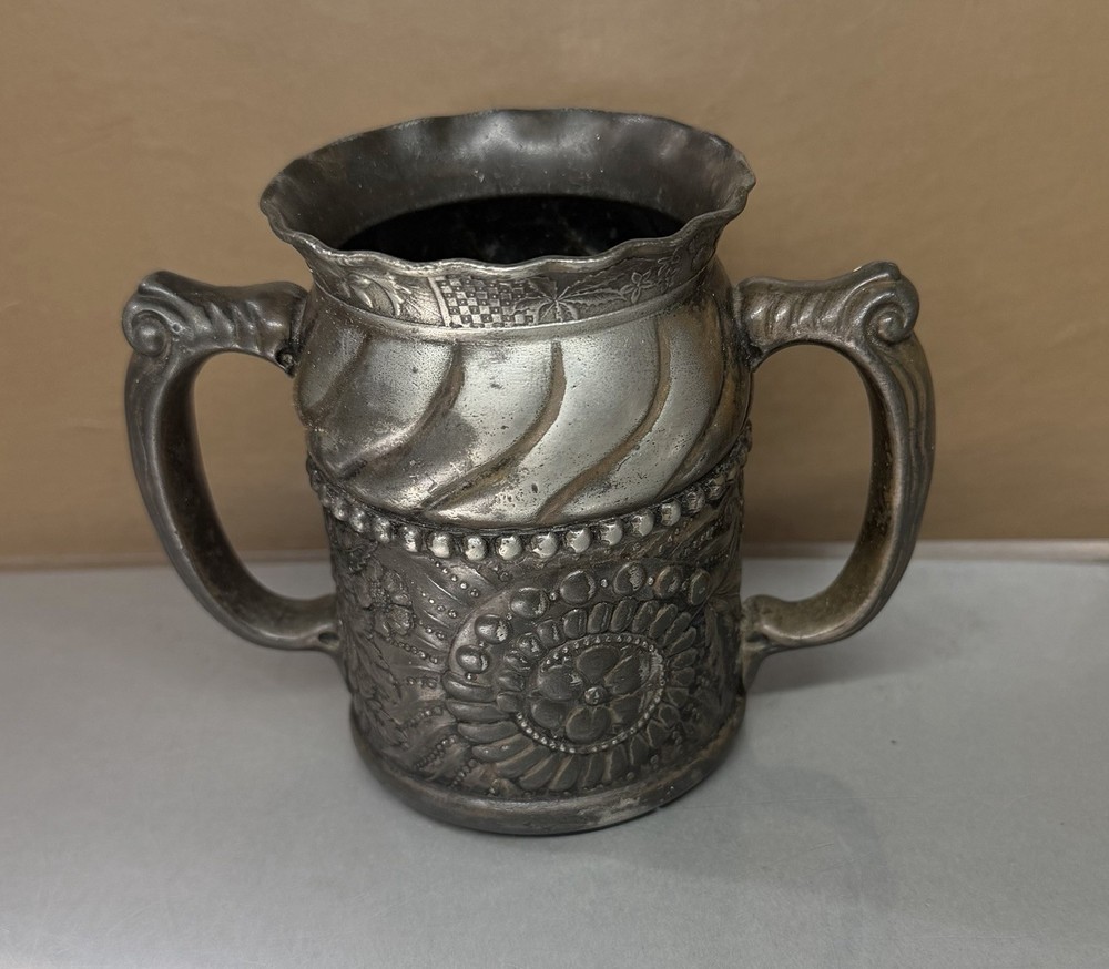 Antique Silver Plate Spooner Sugar Bowl