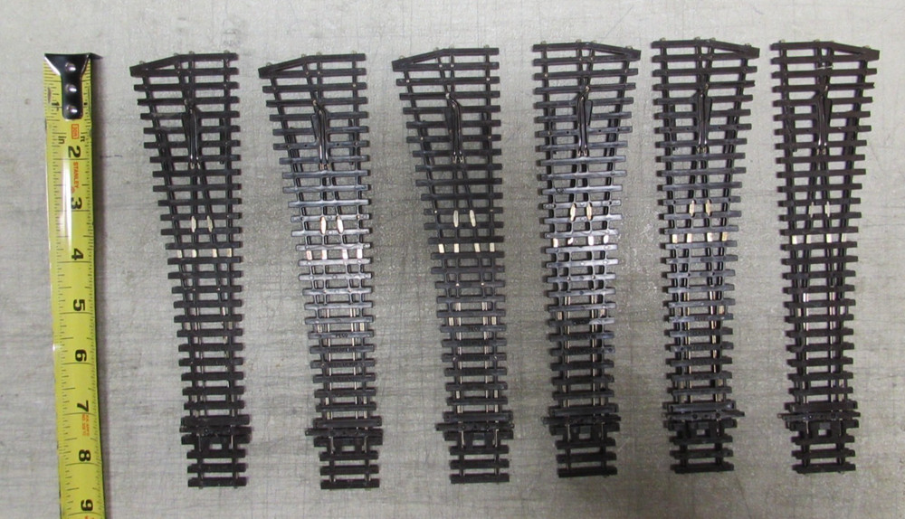 6 PECO NICKLE/SILVER SWITCH TURNOUTS HO SCALE (LOT 371)