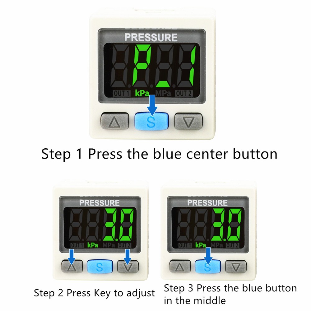 ABS Digital Pressure Switch Pneumatic Vacuum Digital Controller Switch