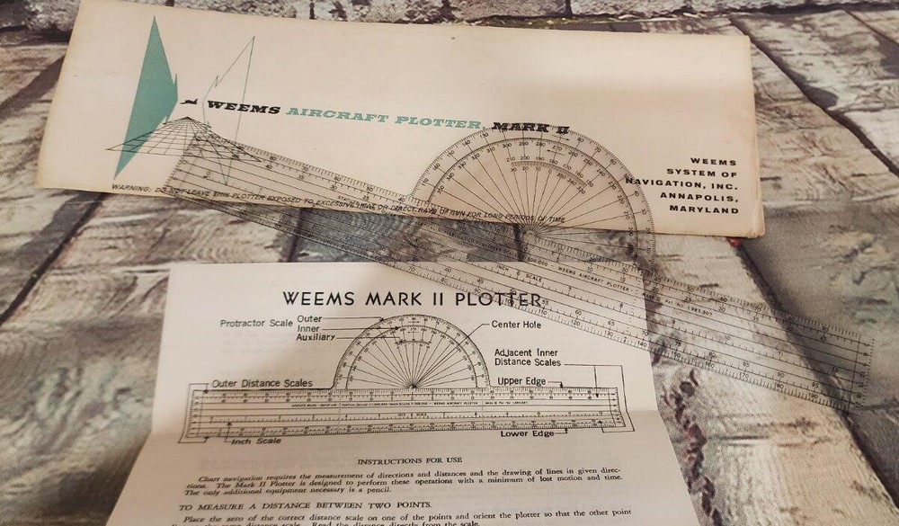 Vintage Weems Air Craft Plotter Mark II