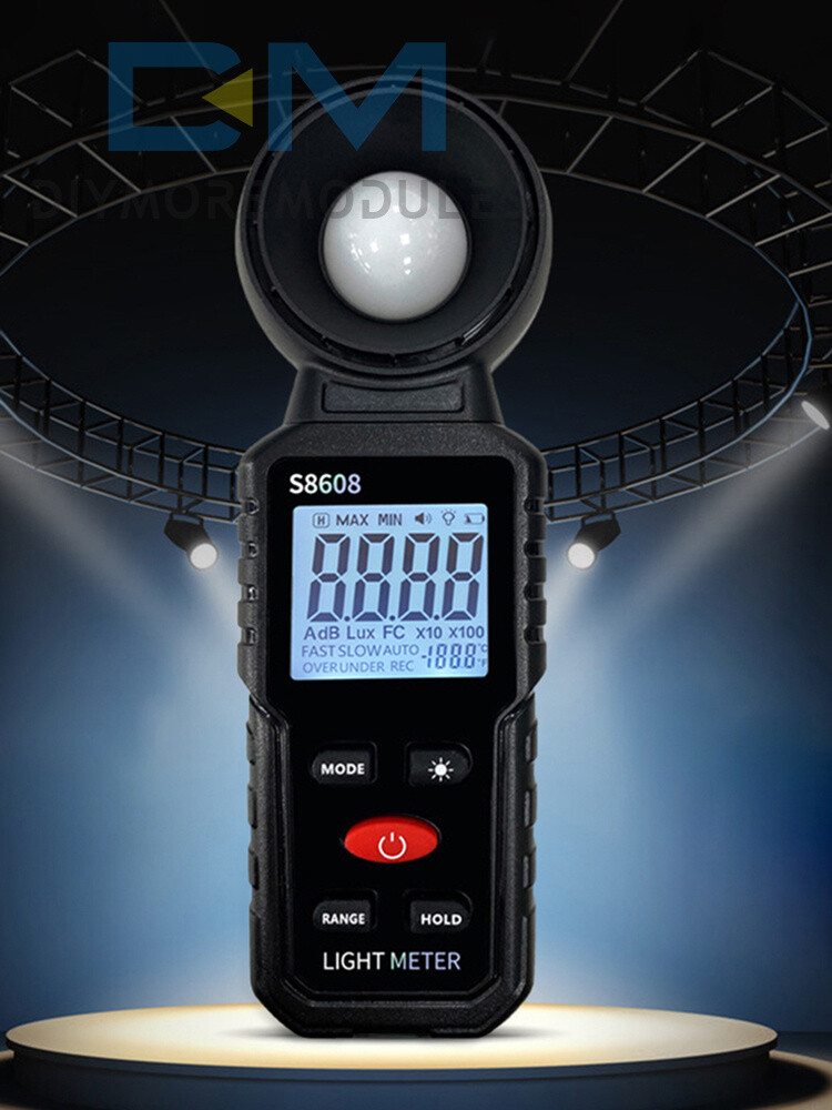 Handheld Digital Light Lux Meter Illuminometer Luminometer Photometer 200000Lux