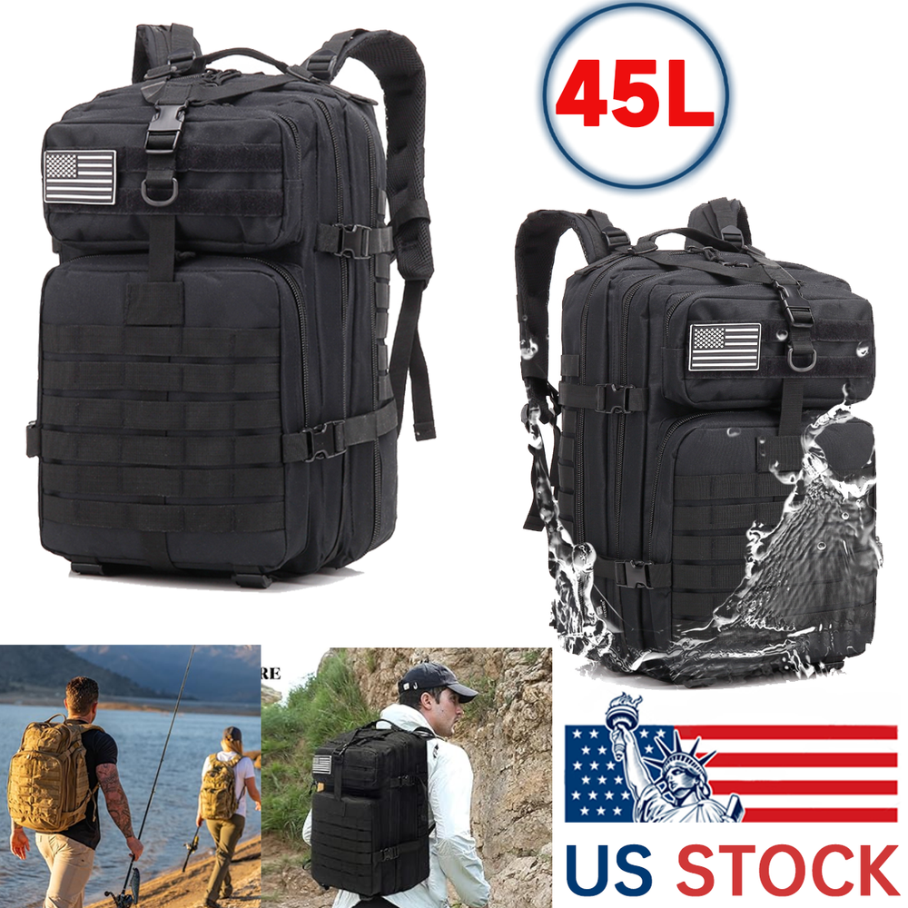 45L Military Tactical Backpack Waterproof Heavy Backpack for Laptop Backpack