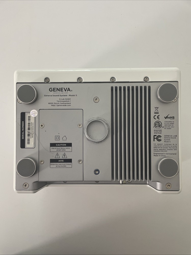 Geneva Sound System Model S White