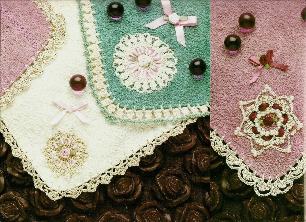 PRETTY Bathtime Elegance Edgings/Crochet Patterns INSTRUCTIONS ONLY