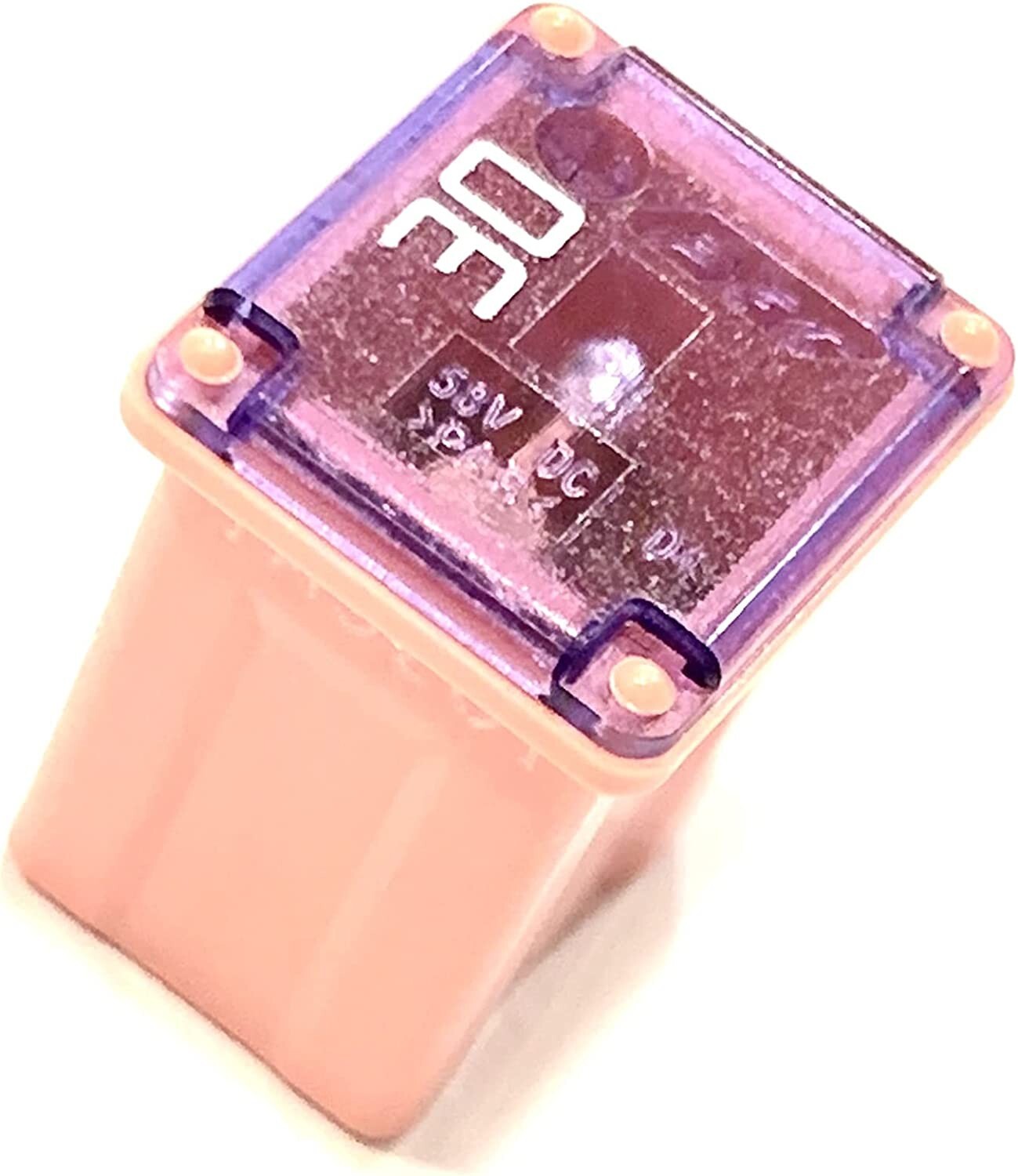 10 Pack!! 30 AMP Pink Automotive Low Profile Mini J Case Fuse Compatible for all