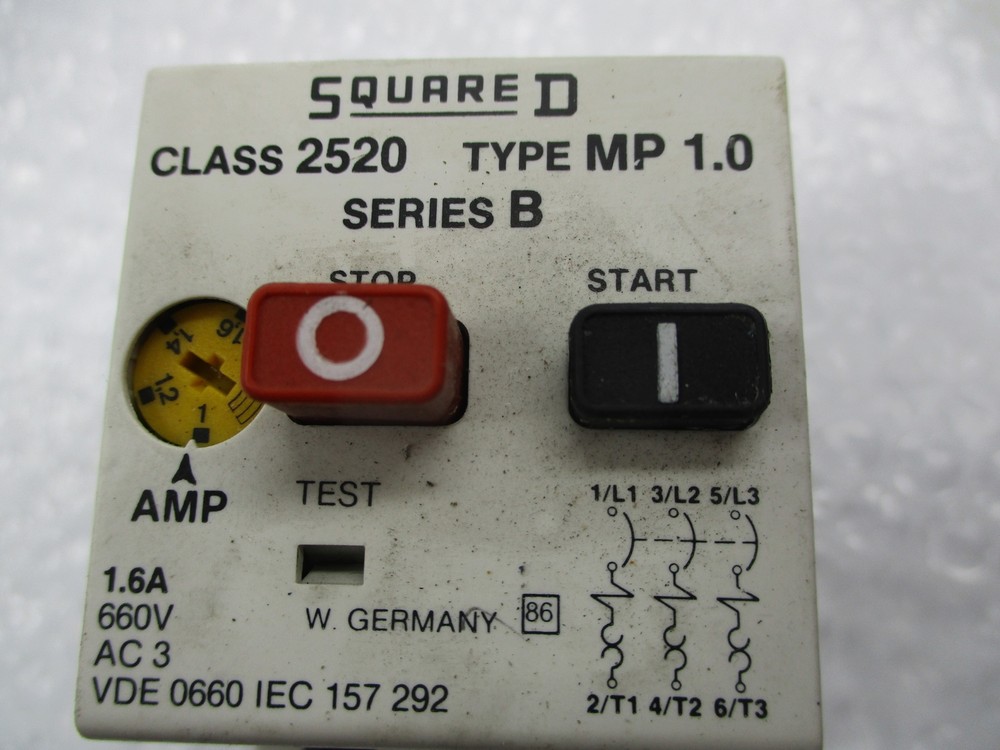 SQUARE D 2520MP1.0 STARTER UNMP