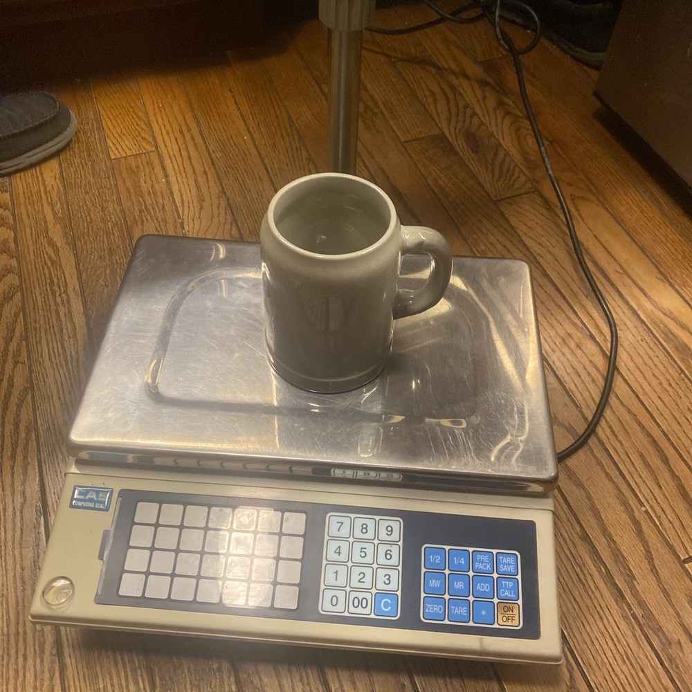 CAS 30 Lb Price Computing Scale. Store Meats Packaging Customer Readout Bright