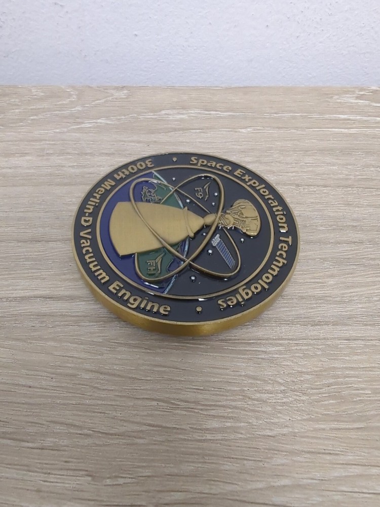 SpaceX - 300th Merlin D Vacuum Engine Commemorative Coin