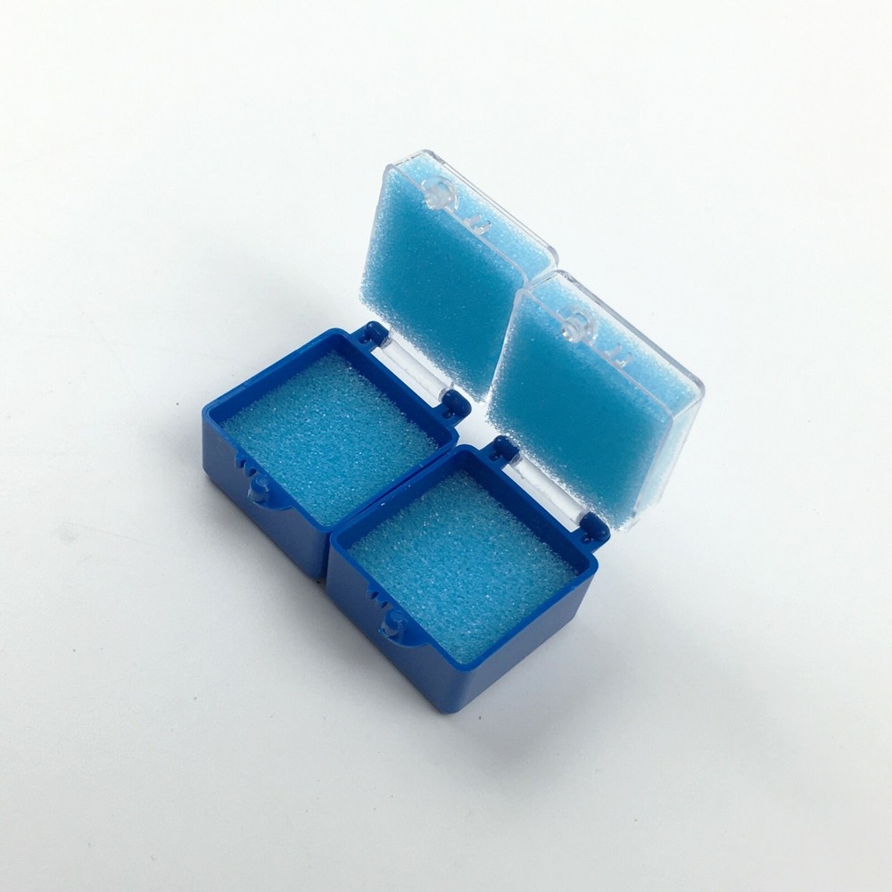 Dental Plastic Box Crown teeth storage Transporting box with Foam Inserts 50pcs