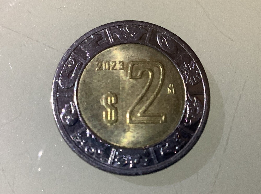 Mexico 2 Pesos 2023 Circulated