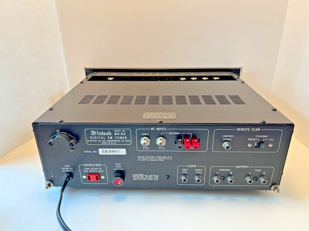 MCINTOSH MR80 FM TUNER - AS IS