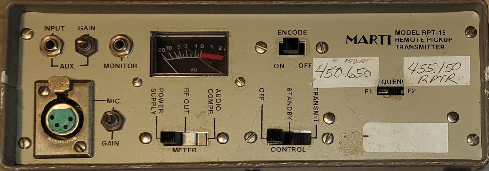 Marti  RPT-2  & RPT-15 Remote Broadcast Link Set With IDer