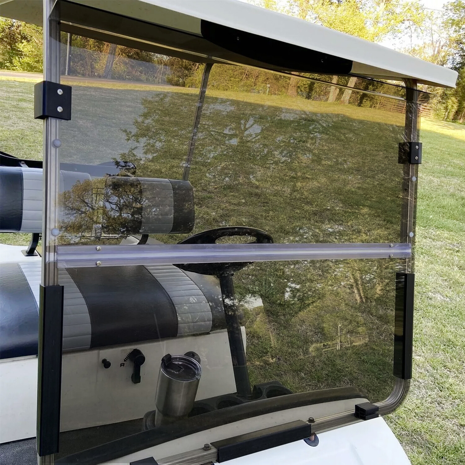 Golf Cart Folding Tined Windshield Windscreen For Yamaha G14 G16 G19 1995-2003