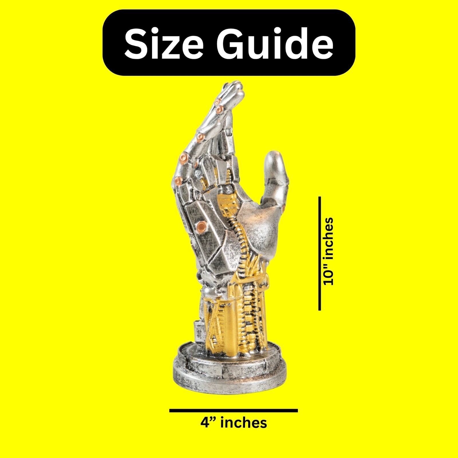 Terminator Cyborg Robot Hand Replica Statue Collectible Detailed Design