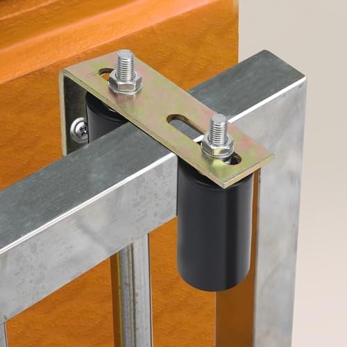 Universal Adjustable Sliding Gate Roller Guide Kit - Heavy Duty Hardware & Brack