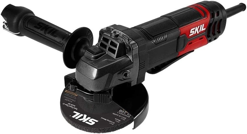 8 Amp Corded Angle Grinder with 3-Position Handle & Tool-Free Adjustments