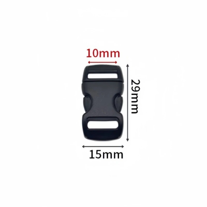 10 Plastic Black Strap Webbing Side Release Buckle Clasp Craft
