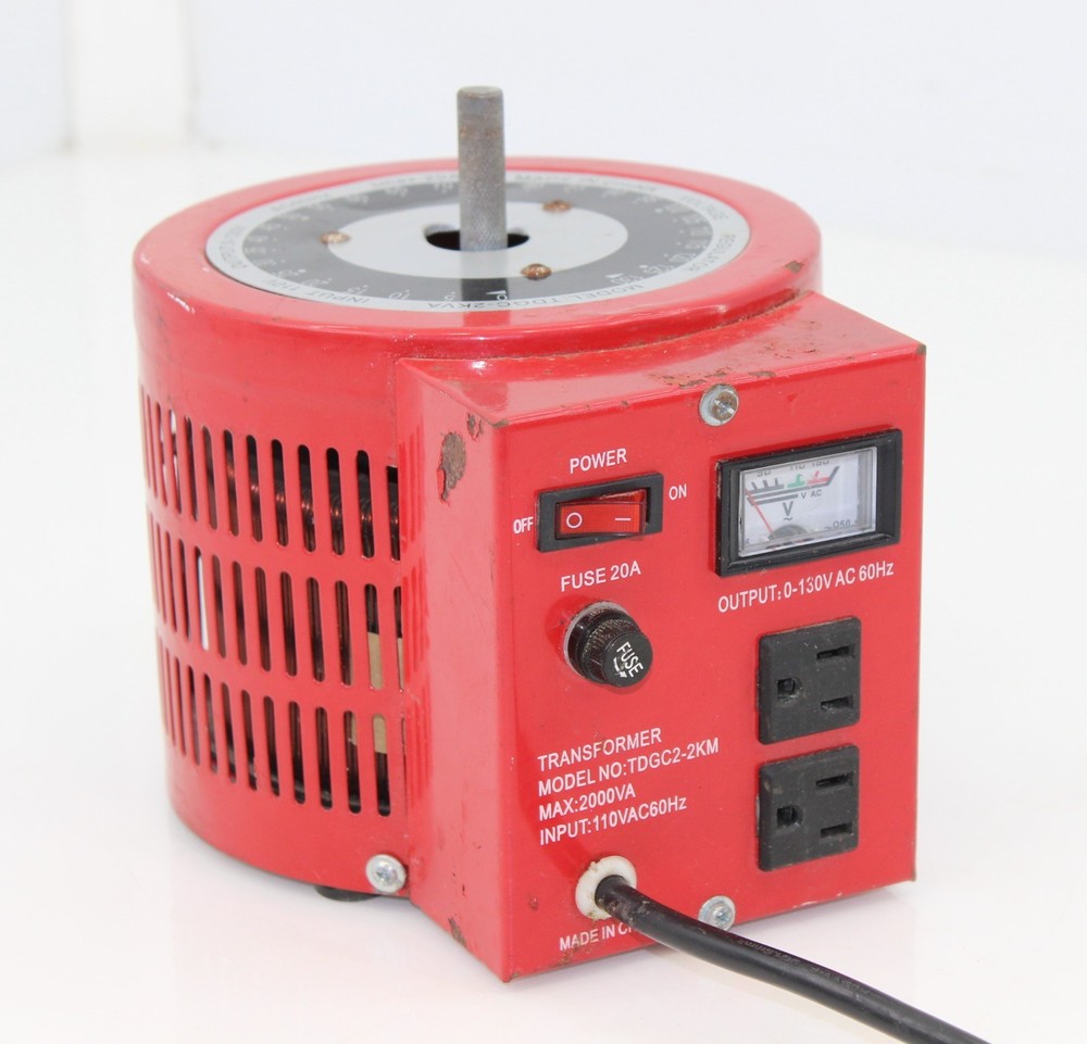 Variac Transformer 2000VA Variable AC Power Supply (TDGC2-2KM Metered Variac)