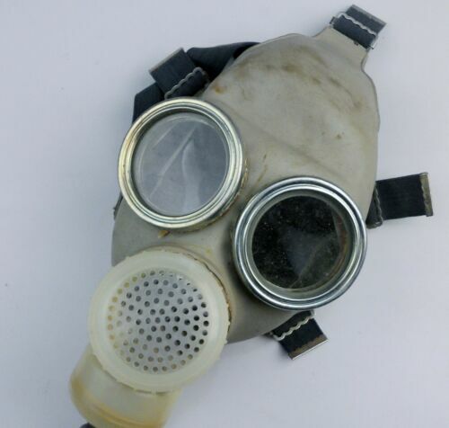 Surplus Chinese Type 64 gas mask & Canvas pack bag