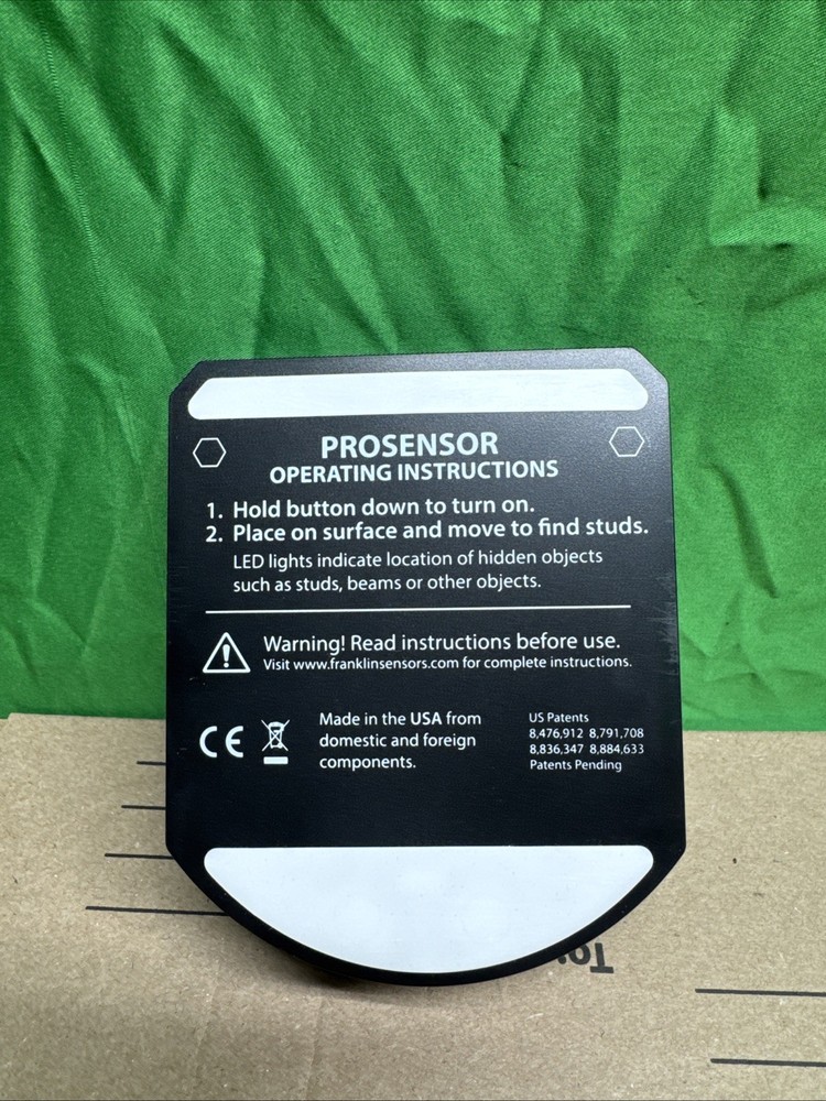 Franklin Sensors Prosensor Stud Finder NOB