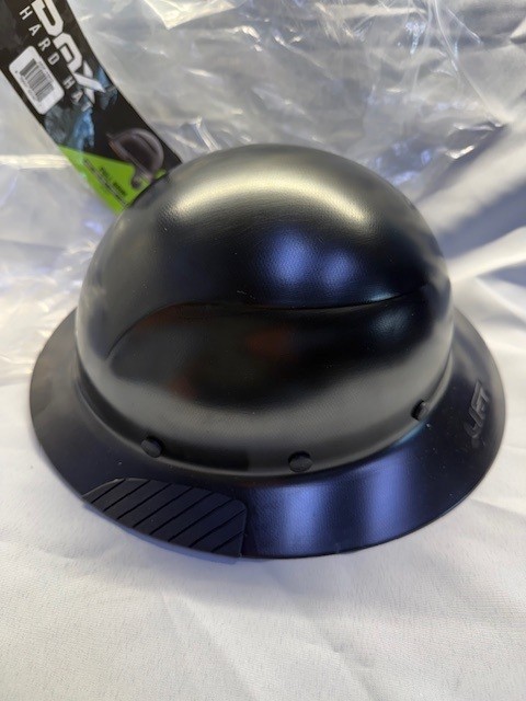 LIFT Safety HDF-15KG DAX Full Brim Hard Hat - BLACK--Factory 2nds