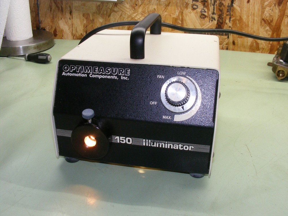 OPTIMEASURE 150 ILLUMINATOR AUTOMATION COMPONENTS INC FIBER OPTIC LIGHT SOURCE