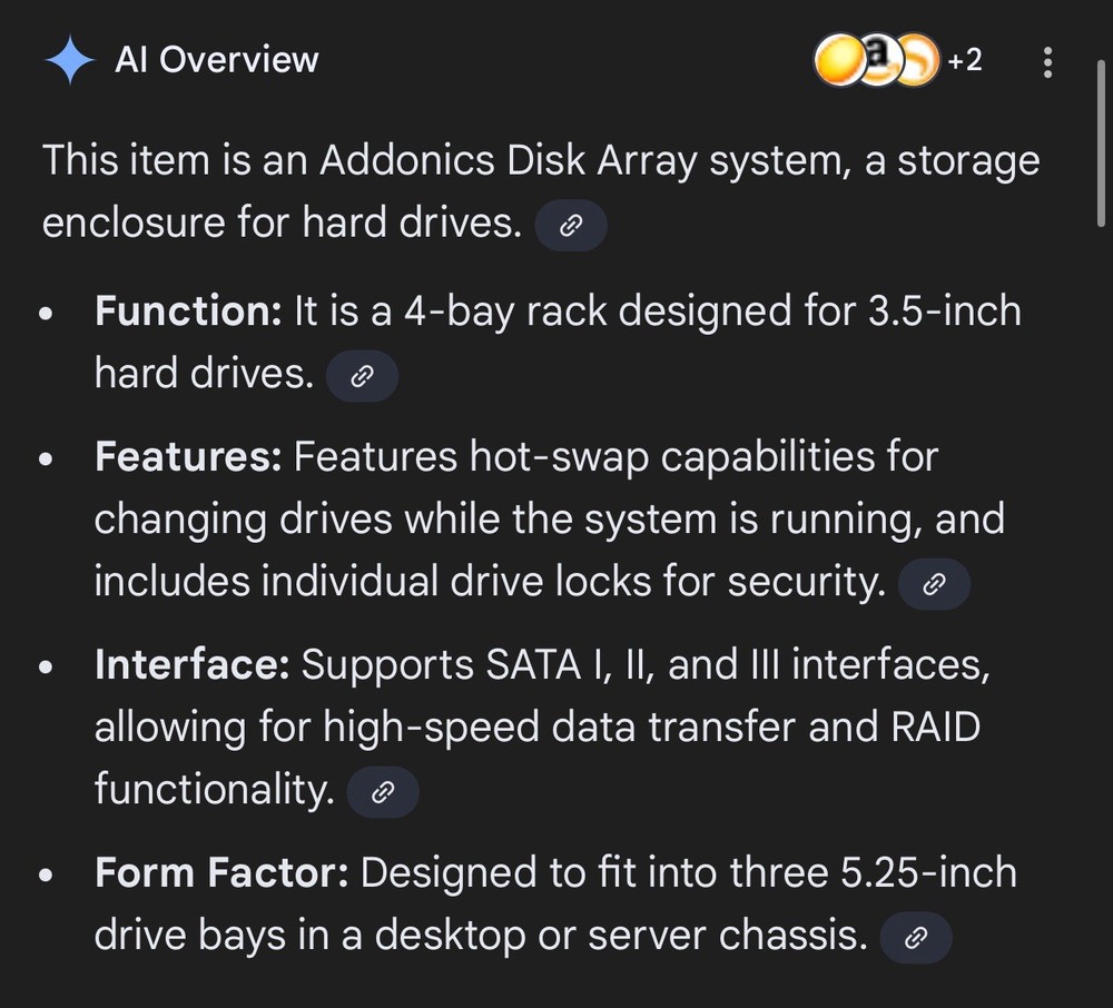Addonics - Disk Array 4SA Storage Drive Cage