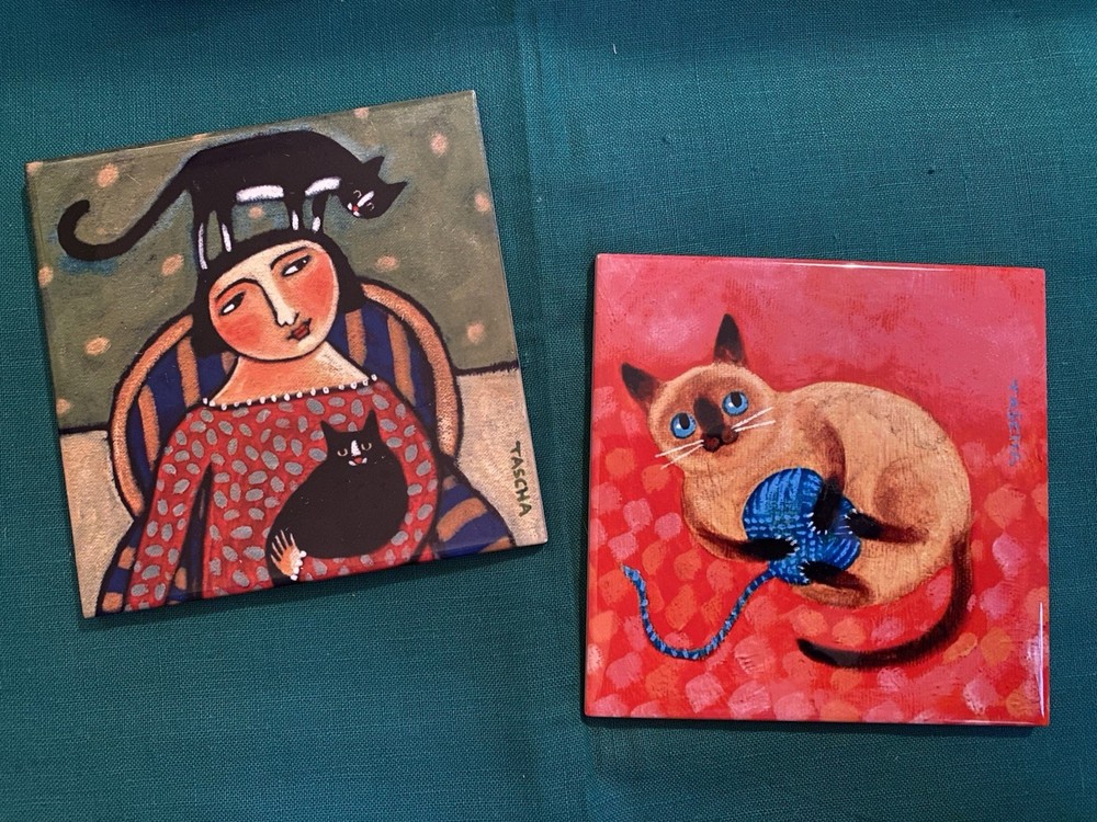 cat themed items - 4 piece lot