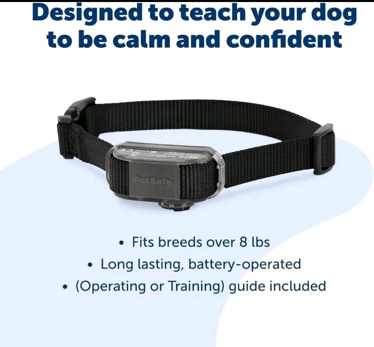 PetSafe Vibration Bark Control Collar Vibration Correction Dogs 8lb + New