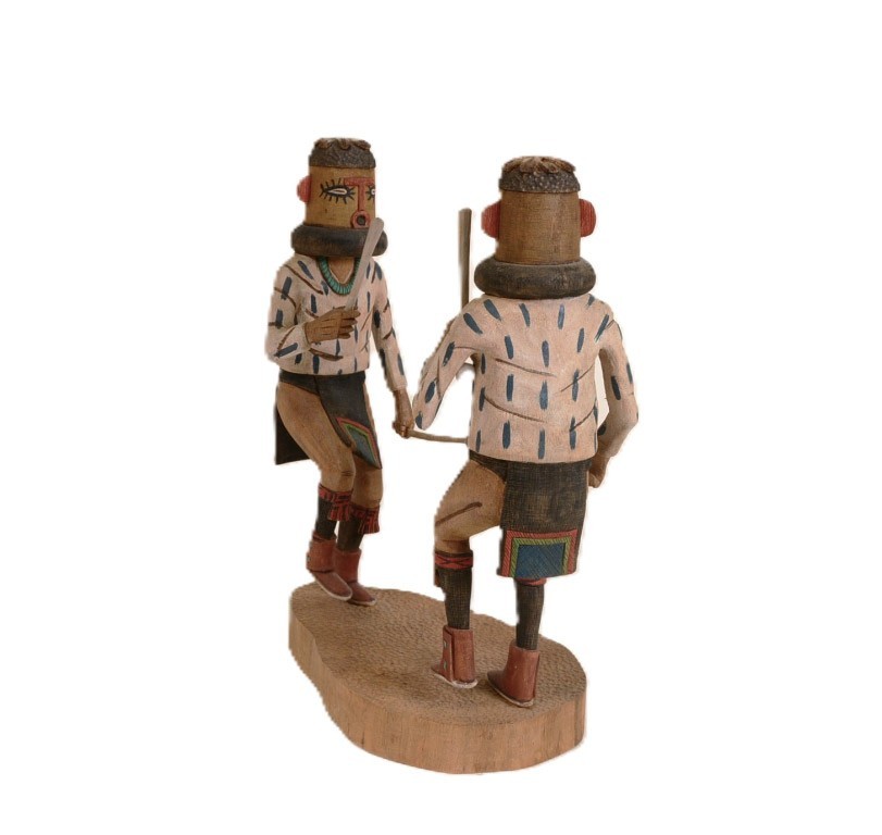 Hopi Kachina / Katsina Pair : "Ball Players"