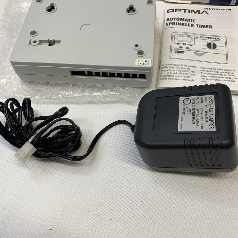 Optima 4 Station Single Program Sprinkler Timer Garden Watering Controller PRT-4