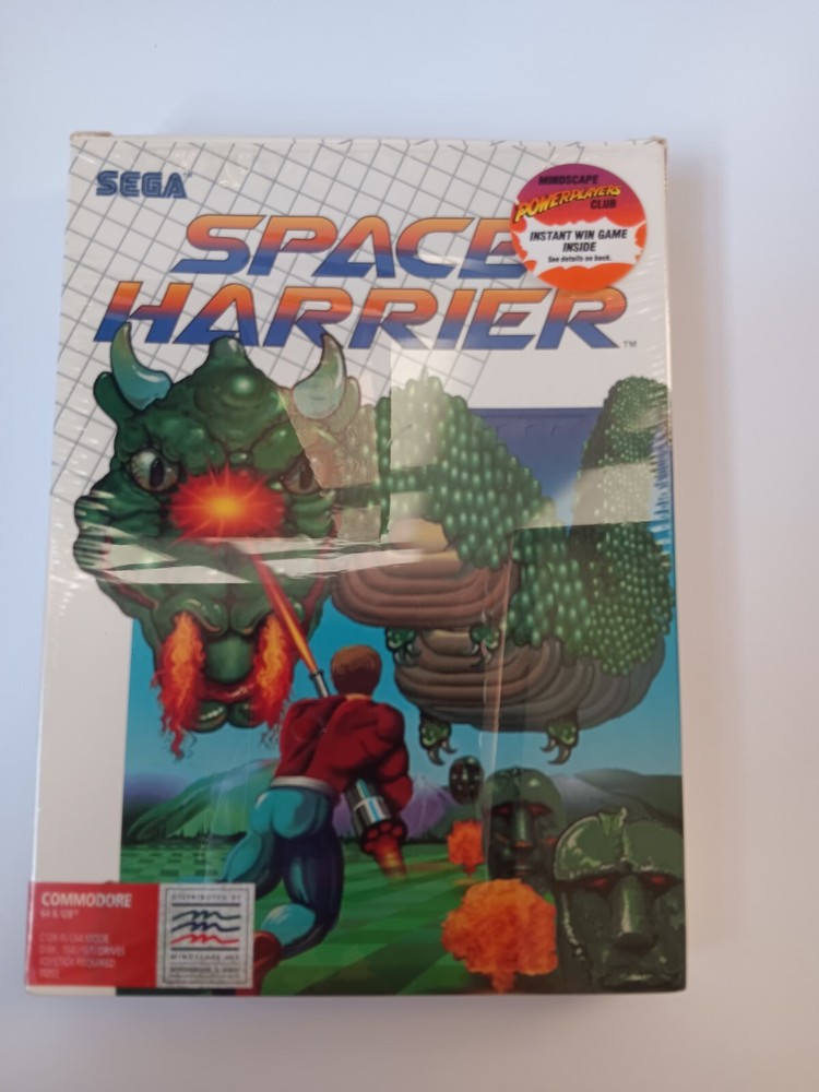Commodore 64 Space Harrier Computer Game Software Tested/Works Sega