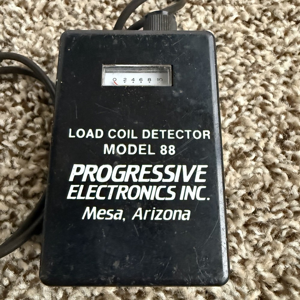 Vintage Progressive Electronics Model 88 Load Coil Detector Telecom Tester