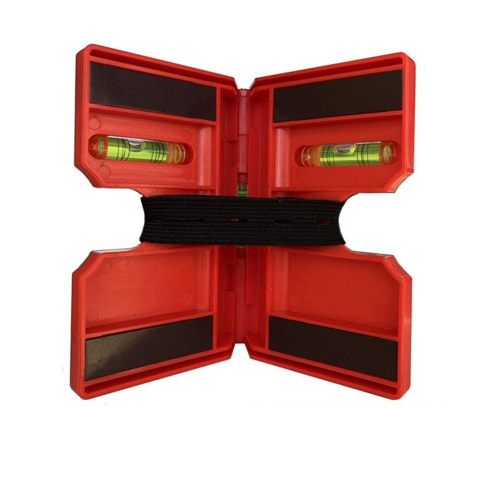 Folding Magnetic Post Level 2 Pack Pipe Beam Rail Alignment Flag Pole Spirit Lev