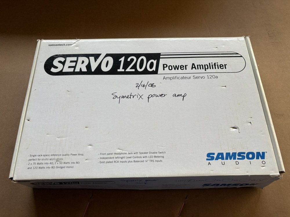 BOX ONLY for Samson Servo 120A Amplifier