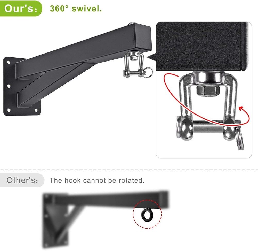 Adjustable Heavy Duty Wall Mount for Punching Bag - Secure Bag Support