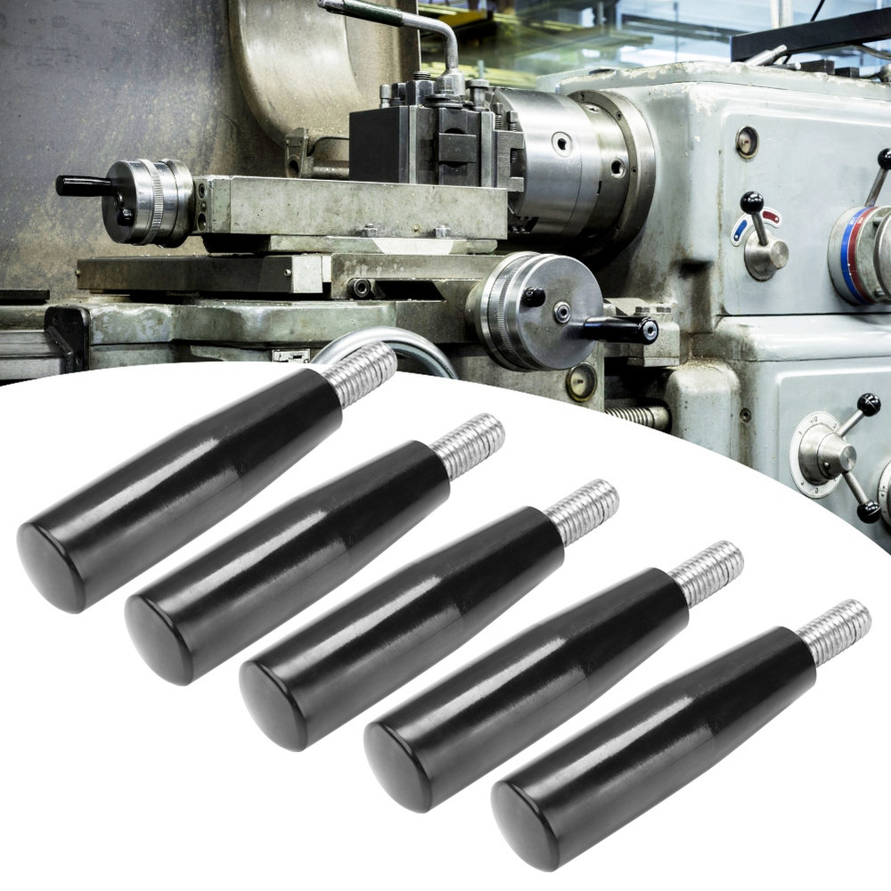 5Pcs Thread Milling Machine Accessory Tool Revolving Bakelite Handle M8 * 63