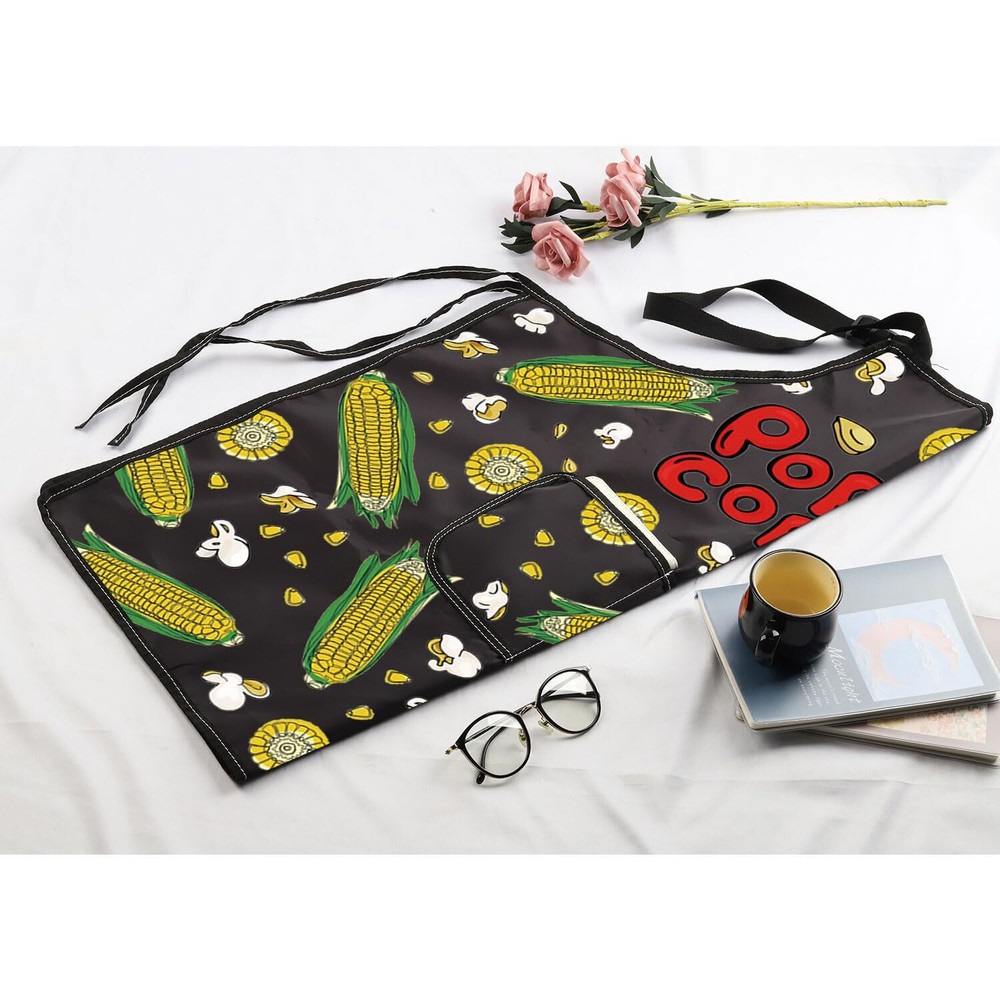 Popcorn Gift Popcorn Corn Apron for Popcorn Lovers Popcorn Kitchen Baking Apr...