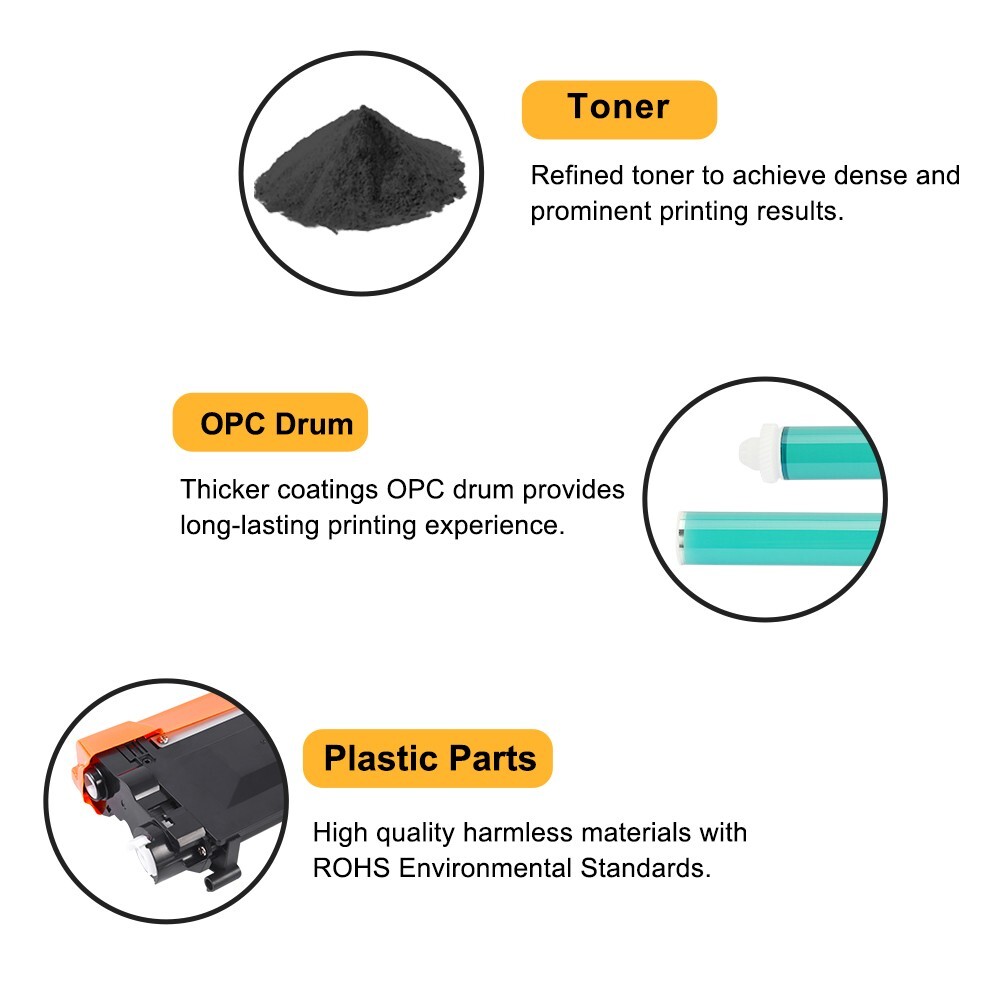 NEW TN450 TN-450 High Yield Toner Cartridge For Brother - 2PK