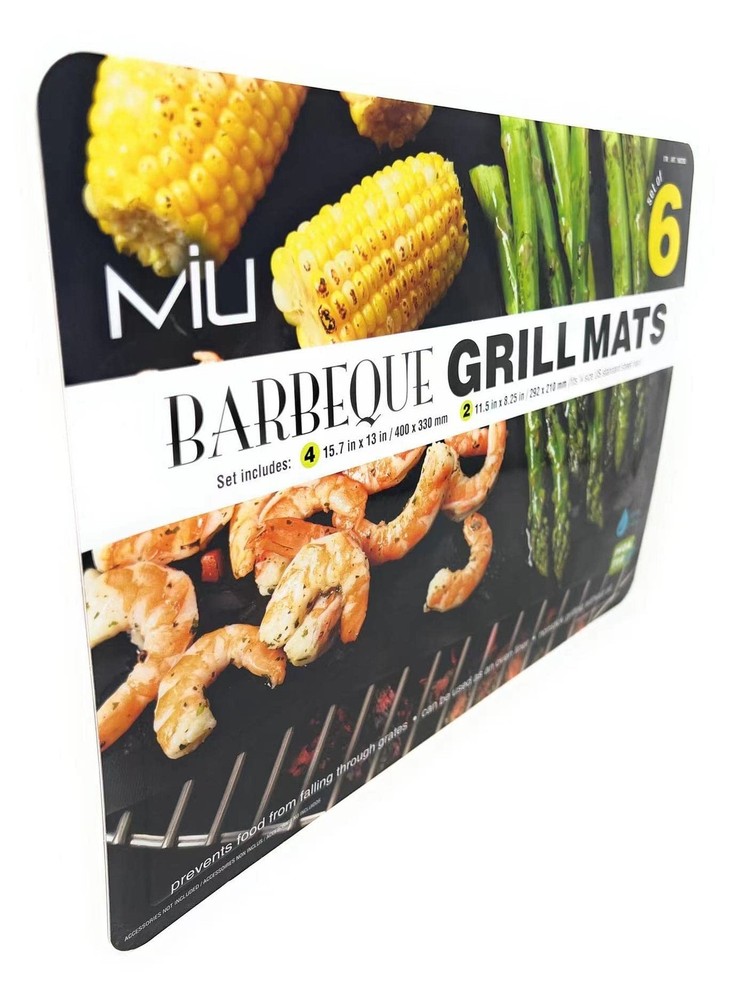 MIU 6 Pack BBQ Grill Mats