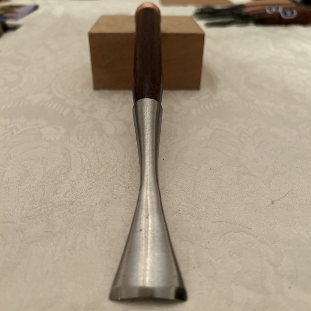 Custom Forged Long Neck Socket Gouge Chisel # 7 / 30mm Fishtail Guaranteed Sharp
