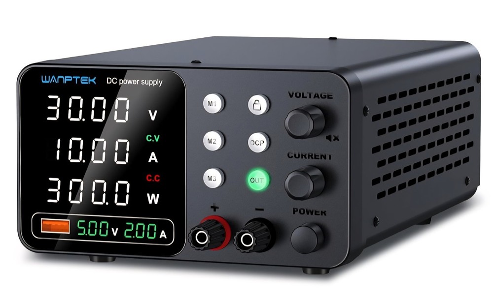 Best WANPTEK DC Bench Power Supply 30V 10A Regulated Variable Lab with Memory