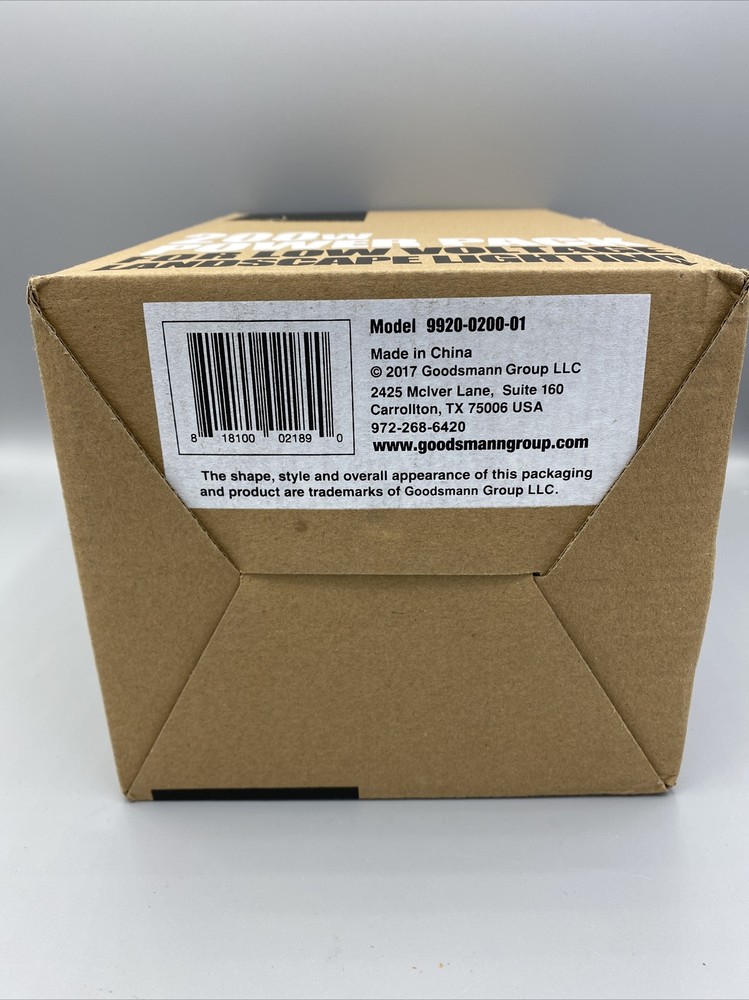 GOODSMANN Low Voltage Transformer 200 Watt with Timer, Photo Eye Sensor