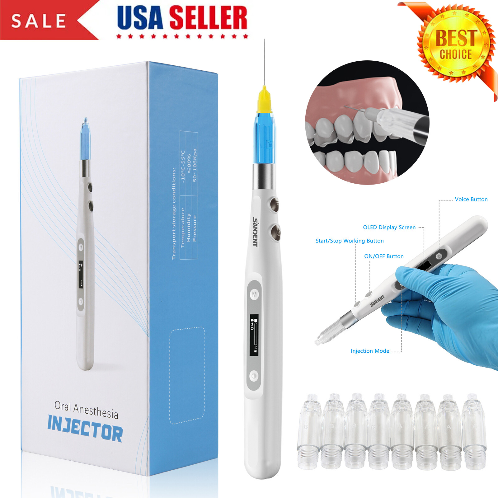 USA Dental Painless Oral Local Anesthesia Device Anestesia Pen